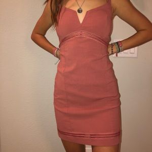 FREE PEOPLE Salmon colored dress